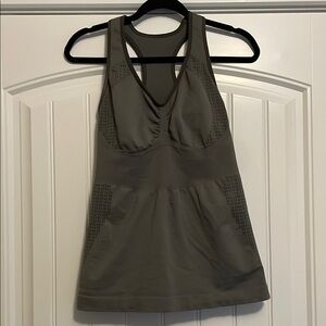 Lululemon Heart Monitor Olive Green Racerback Tank Top